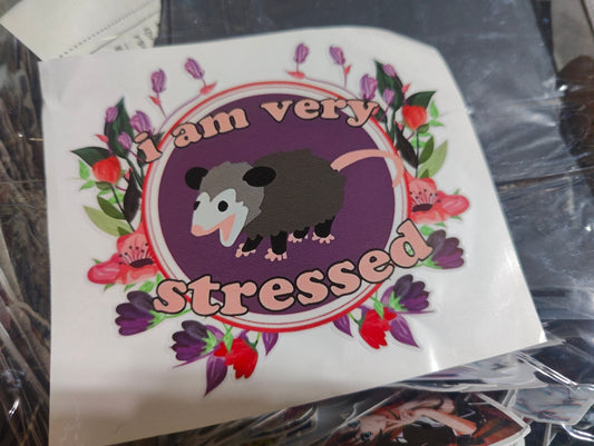 Stressed decal